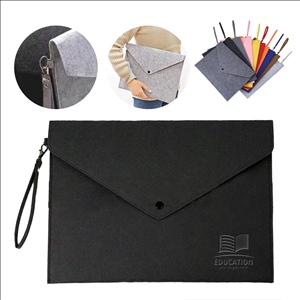 A4 Felt Document Bag with Snap Closure